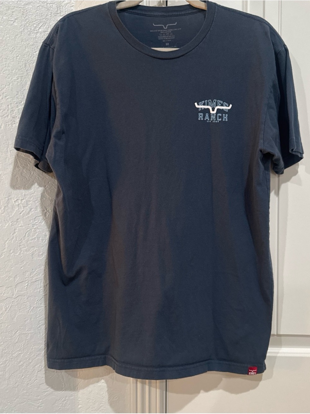 Kimes Ranch Short Sleeve Tee in Navy with Chest Logo
